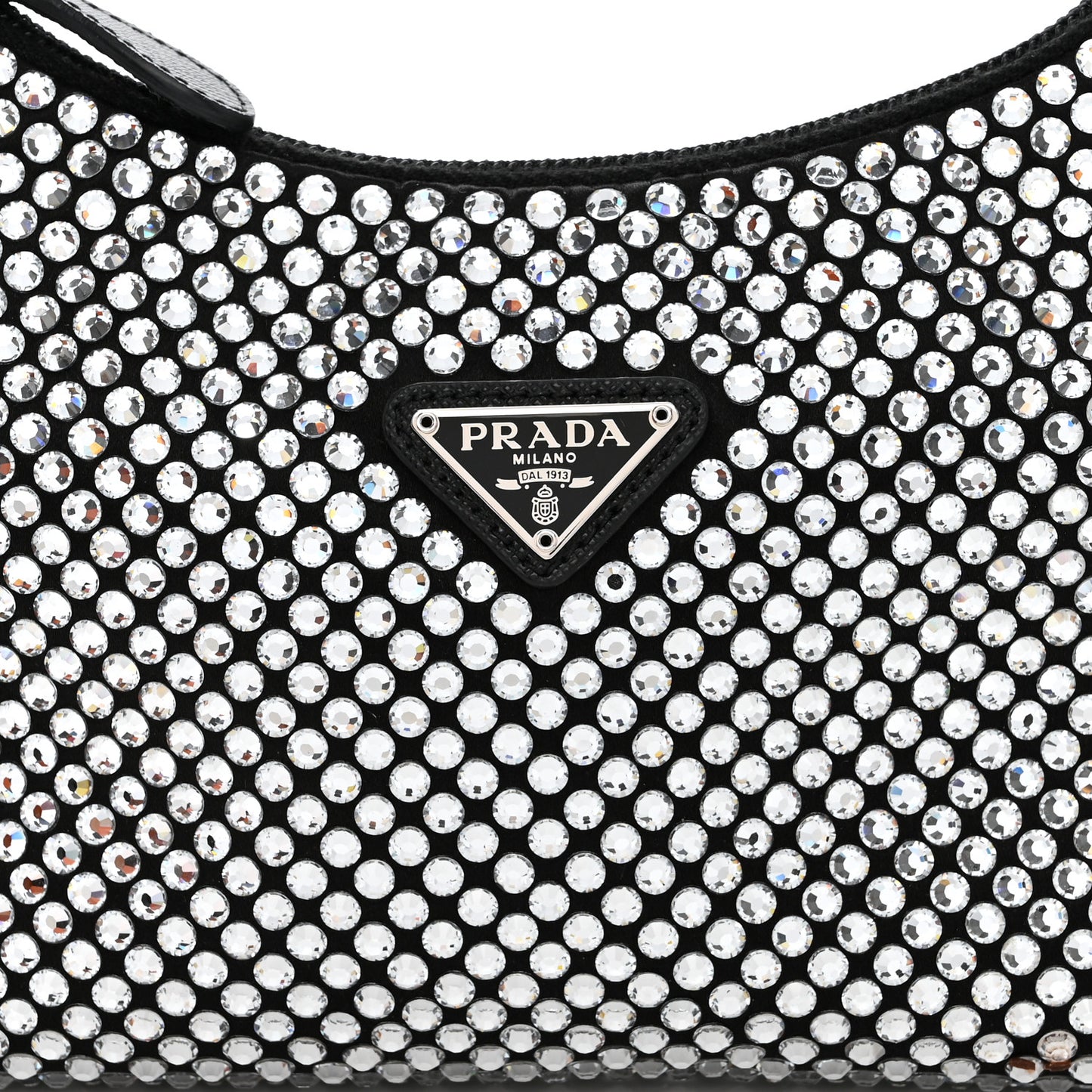 Satin Crystal Mini Re-Edition 2000 Bag Cristal