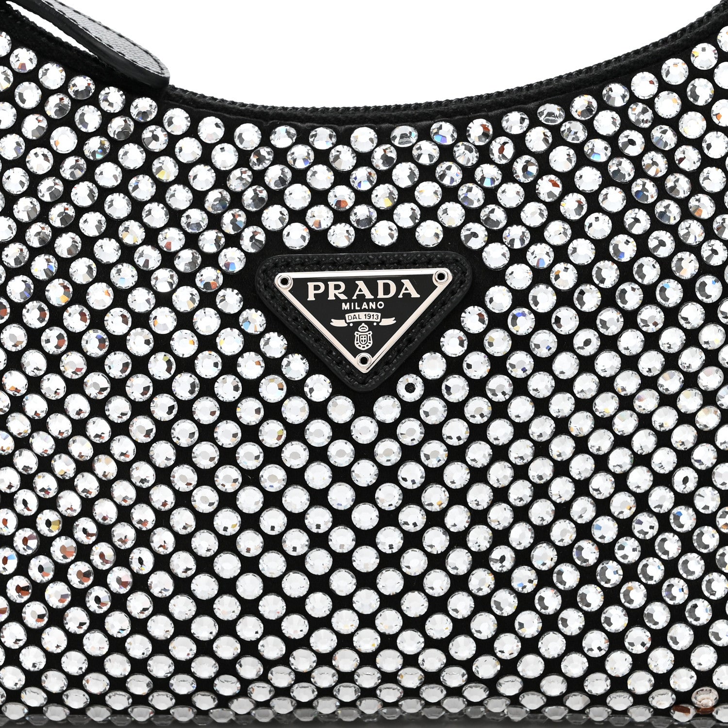 Prada Satin Crystal Mini Re-Edition 2000 Bag Cristal 8 of 10