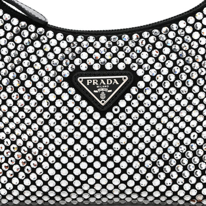 Prada Satin Crystal Mini Re-Edition 2000 Bag Cristal 8 of 10