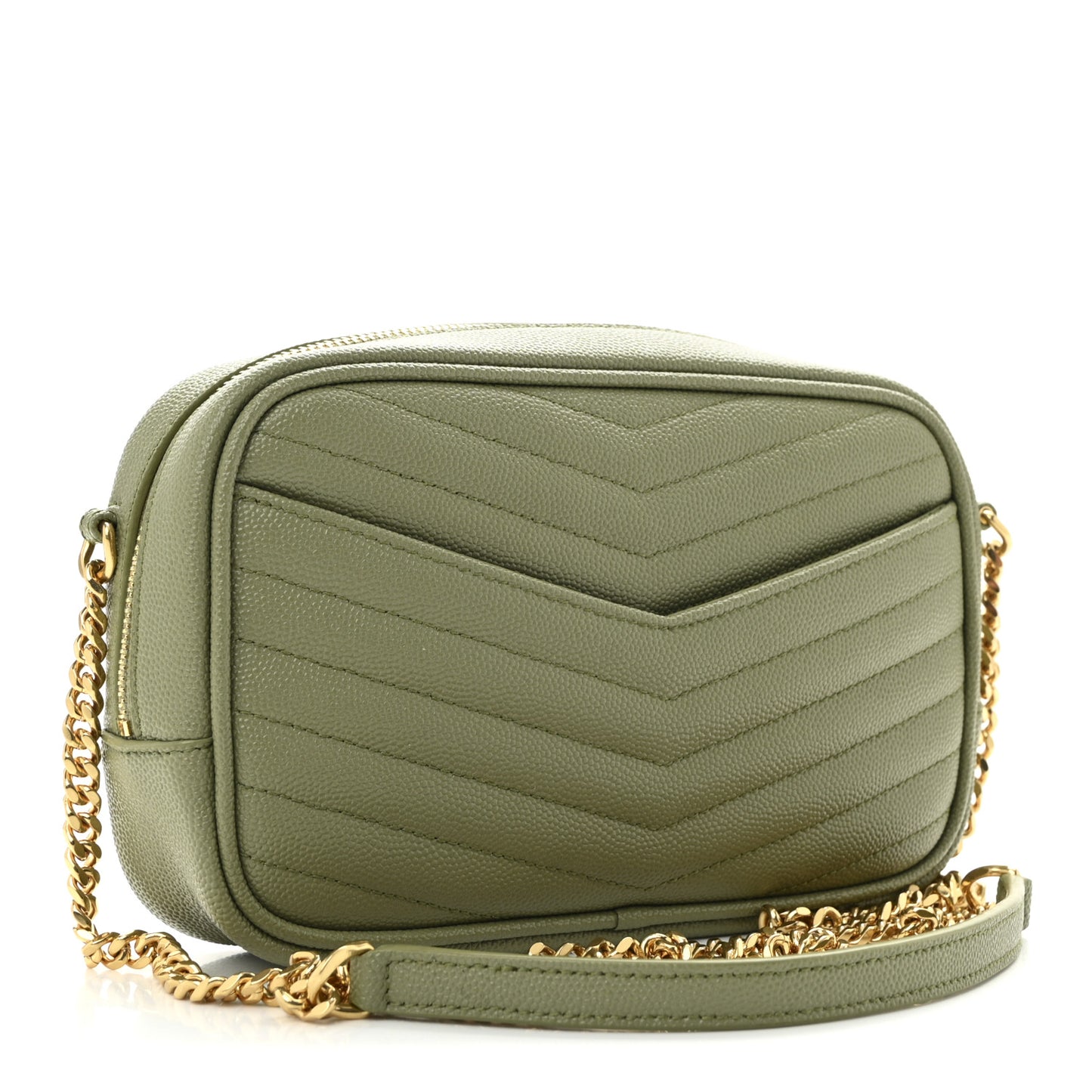 Grain De Poudre Matelasse Monogram Mini Lou Camera Bag Pistachio