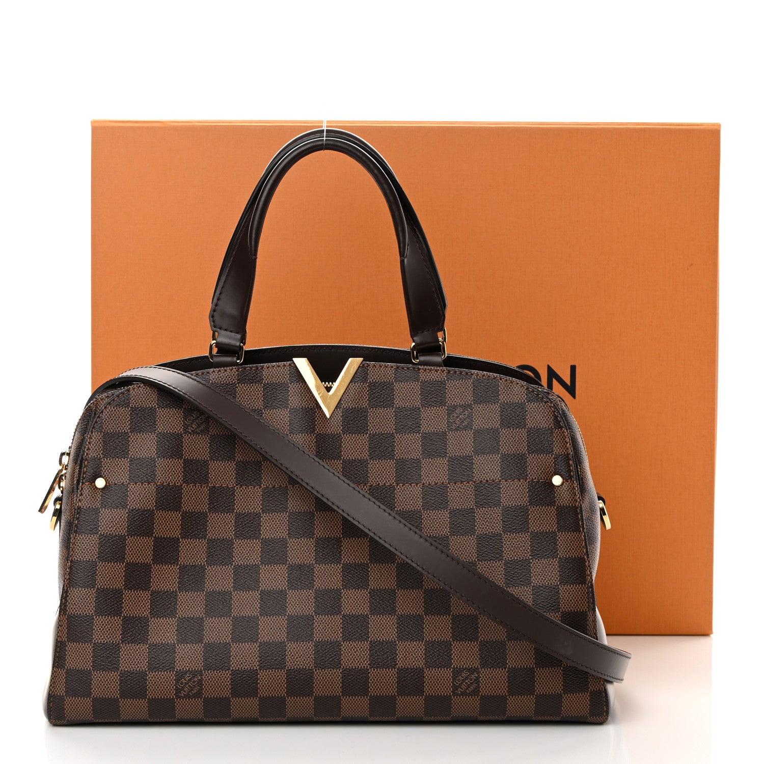 Louis Vuitton Damier Ebene Kensington Bowling Bag 14 of 14