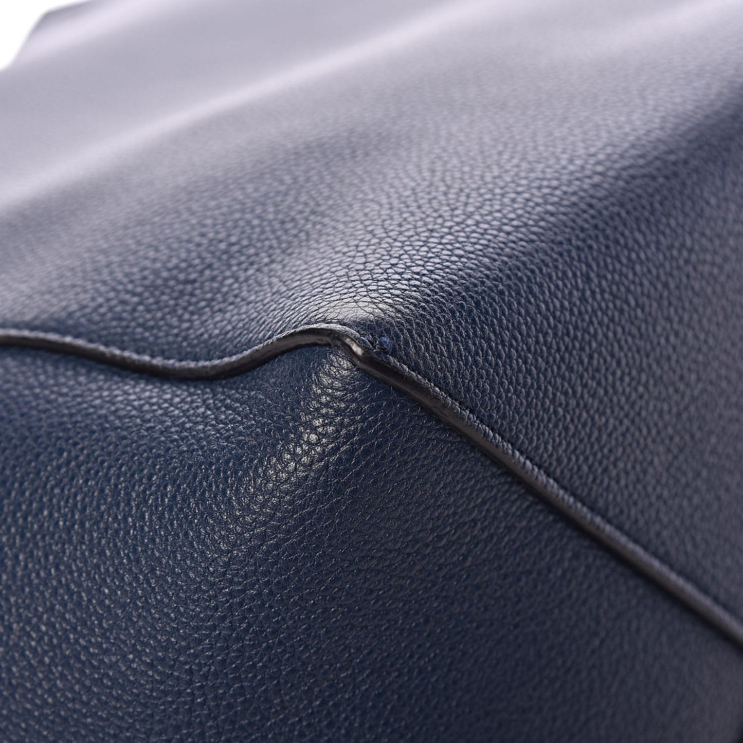 Soft Grained Calfskin Medium Belt Cabas Phantom Abyss Blue