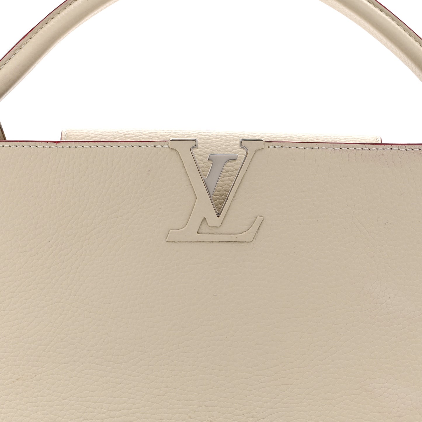 Taurillon Capucines MM Blanc Casse