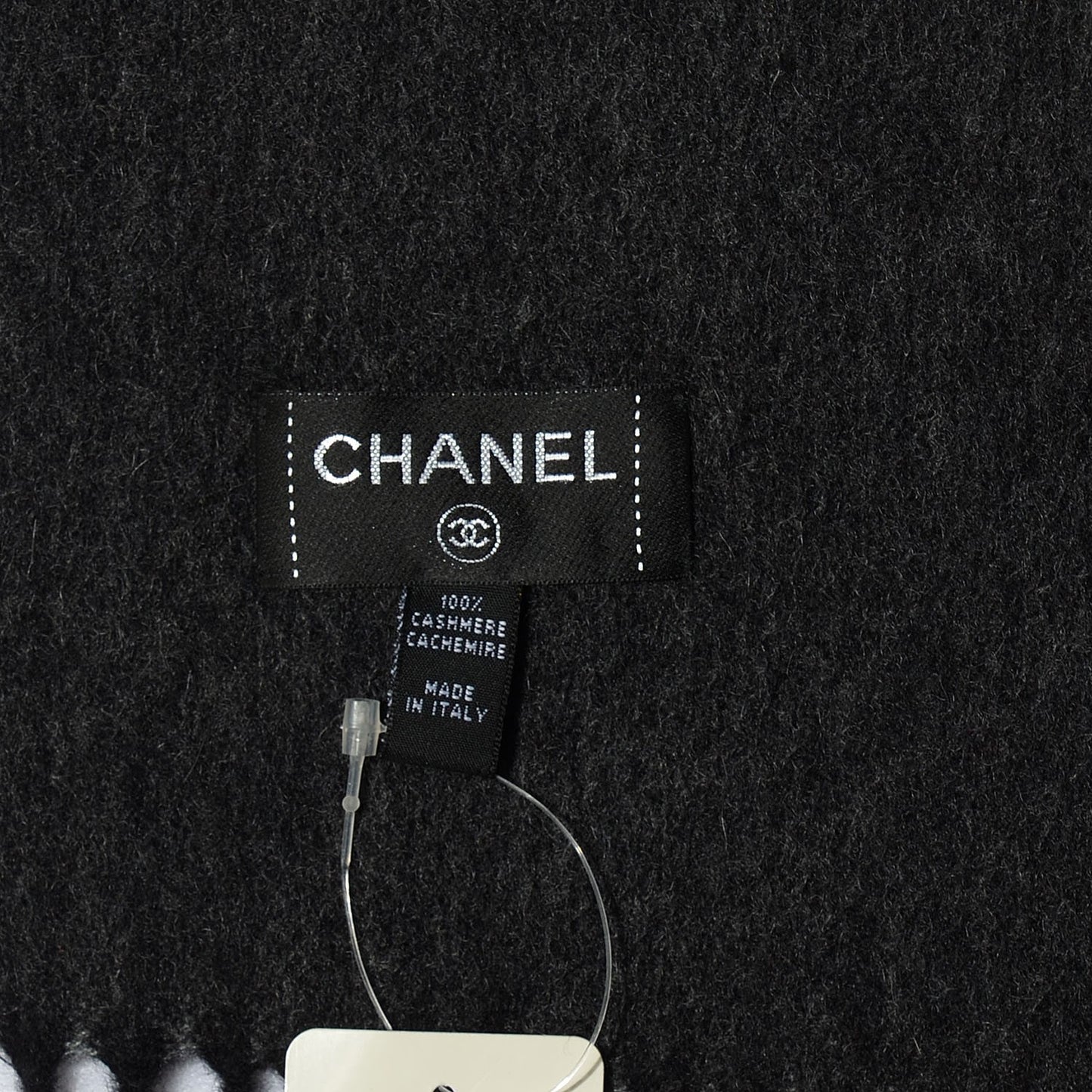 Cashmere CC Scarf Reversible Black