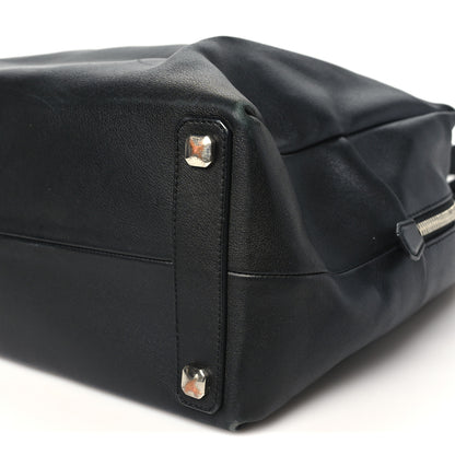 MCM Calfskin Boston Bag Black 9 of 9