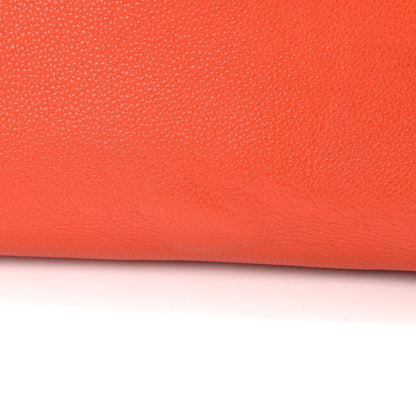 Celine Grained Calfskin Medium Edge Shoulder Bag Vermillion 17 of 21