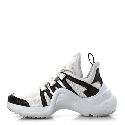 Louis Vuitton Patent Monogram LV Archlight Sneakers 38 White 1 of 14