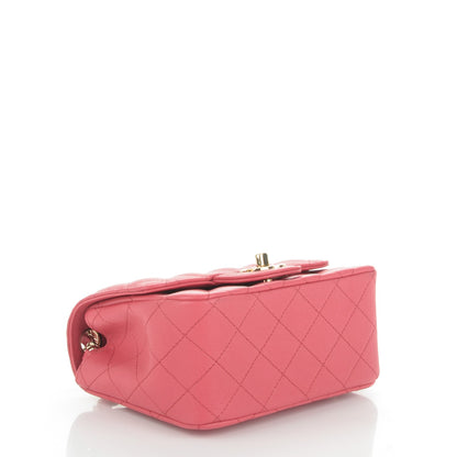 Chanel Caviar Quilted Mini Square Flap Dark Pink 4 of 7