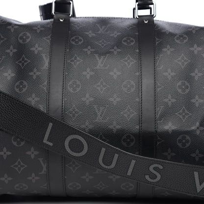 Louis Vuitton Monogram Eclipse Keepall Bandouliere 55 7 of 9