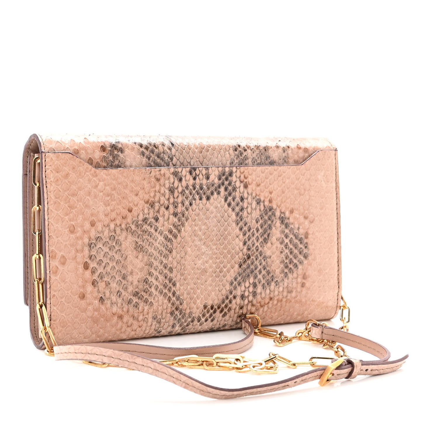 Snakeskin Wallet Beige