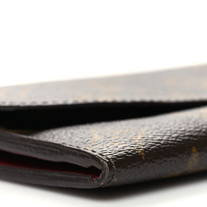 Louis Vuitton Monogram Emilie Wallet Rouge 9 of 13