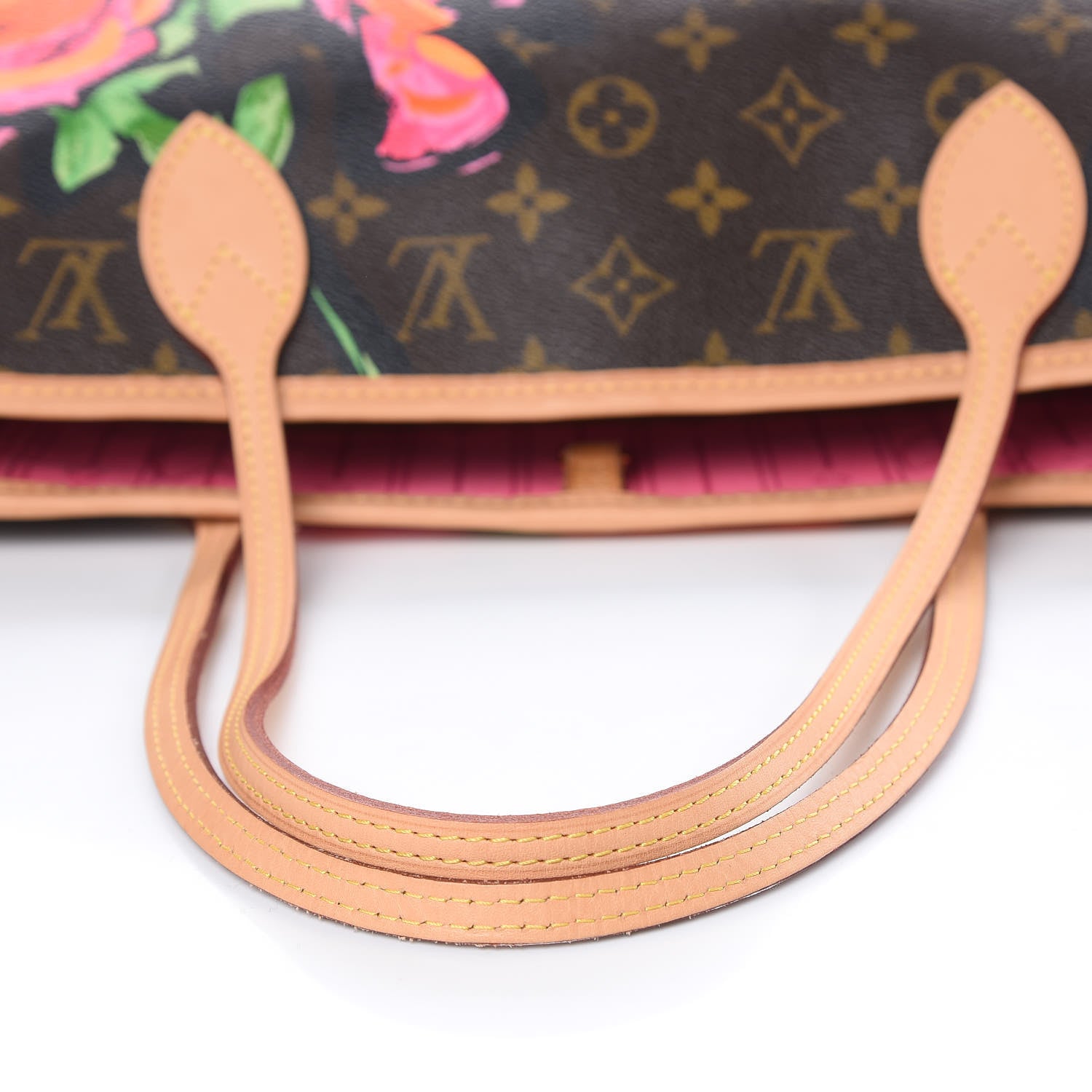 Louis Vuitton Monogram Roses Neverfull MM 10 of 13