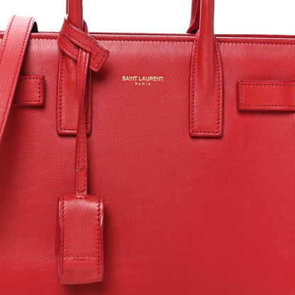Saint Laurent Calfskin Nano Sac De Jour Lipstick Red 7 of 9