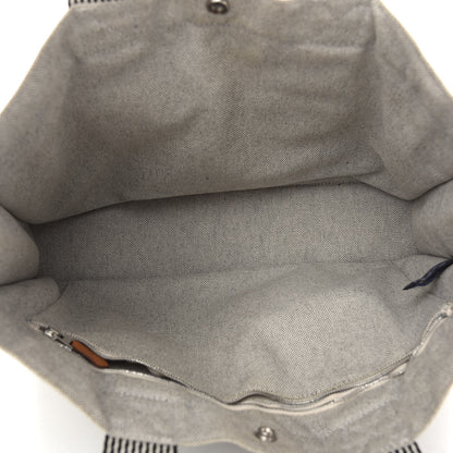 Hermes Canvas Herline MM Tote Light Grey 4 of 7