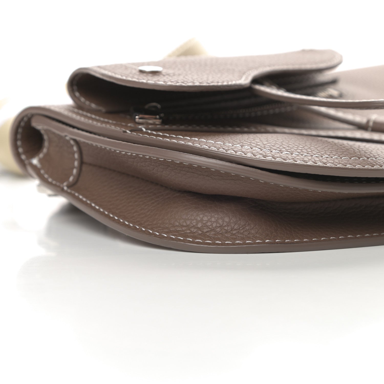 Christian Dior X KAWS Grained Calfskin Saddle Pouch Marron Multicolor 9 of 13