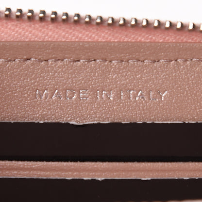Chanel Goatskin Camellia Embossed Medium Zip Around Wallet Light Pink 7 of 9
