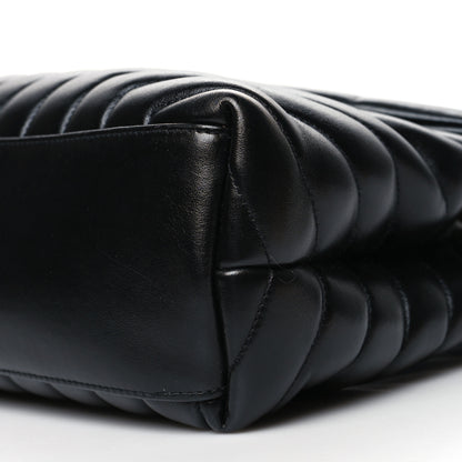 Saint Laurent Calfskin Y Quilted Monogram Medium Loulou Chain Satchel Black 10 of 14