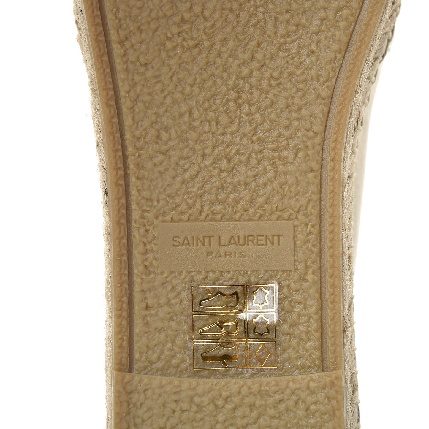 Metallic Lambskin Monogram Espadrilles 39.5 Gold