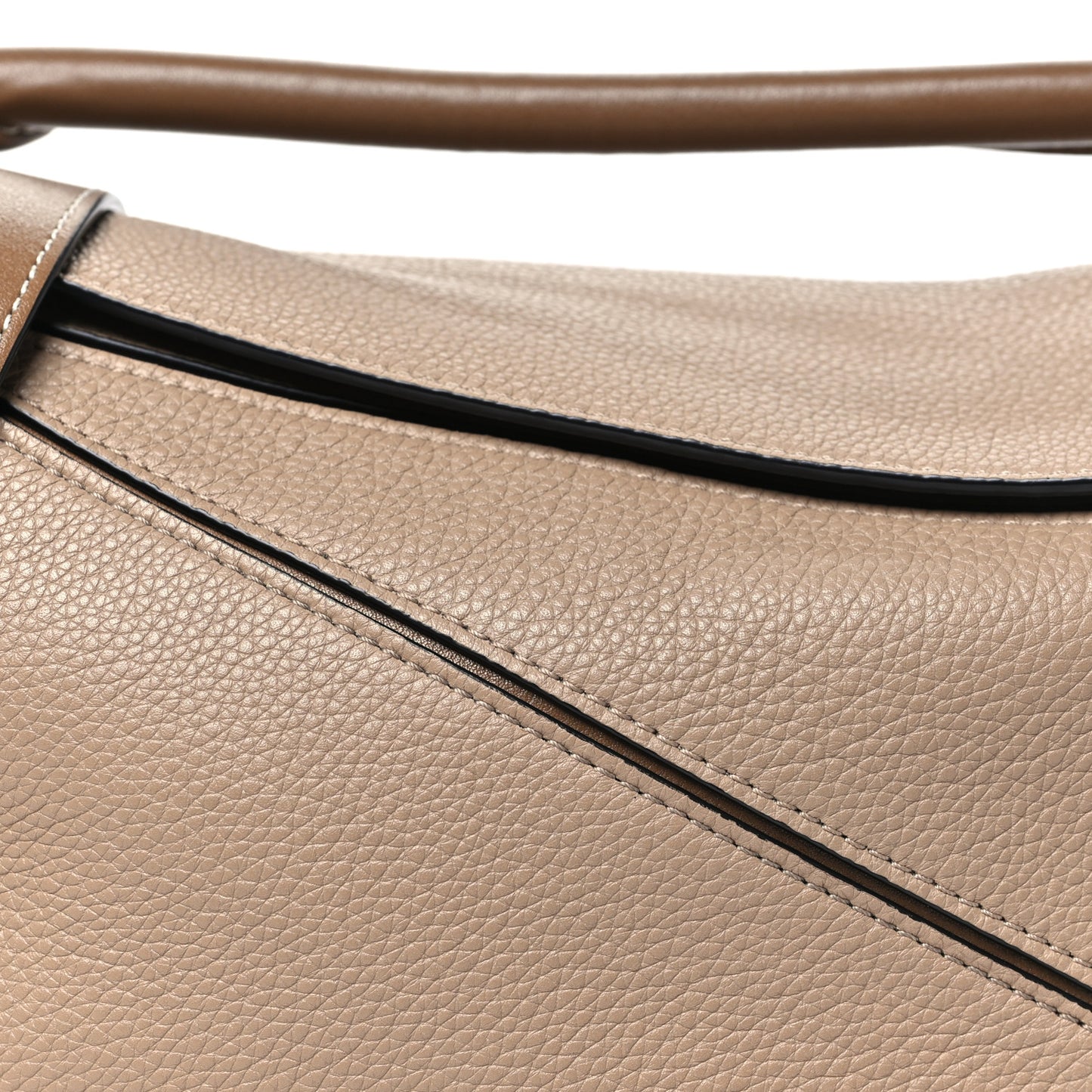 Grained Calfskin Small Puzzle Bag Sand Mink