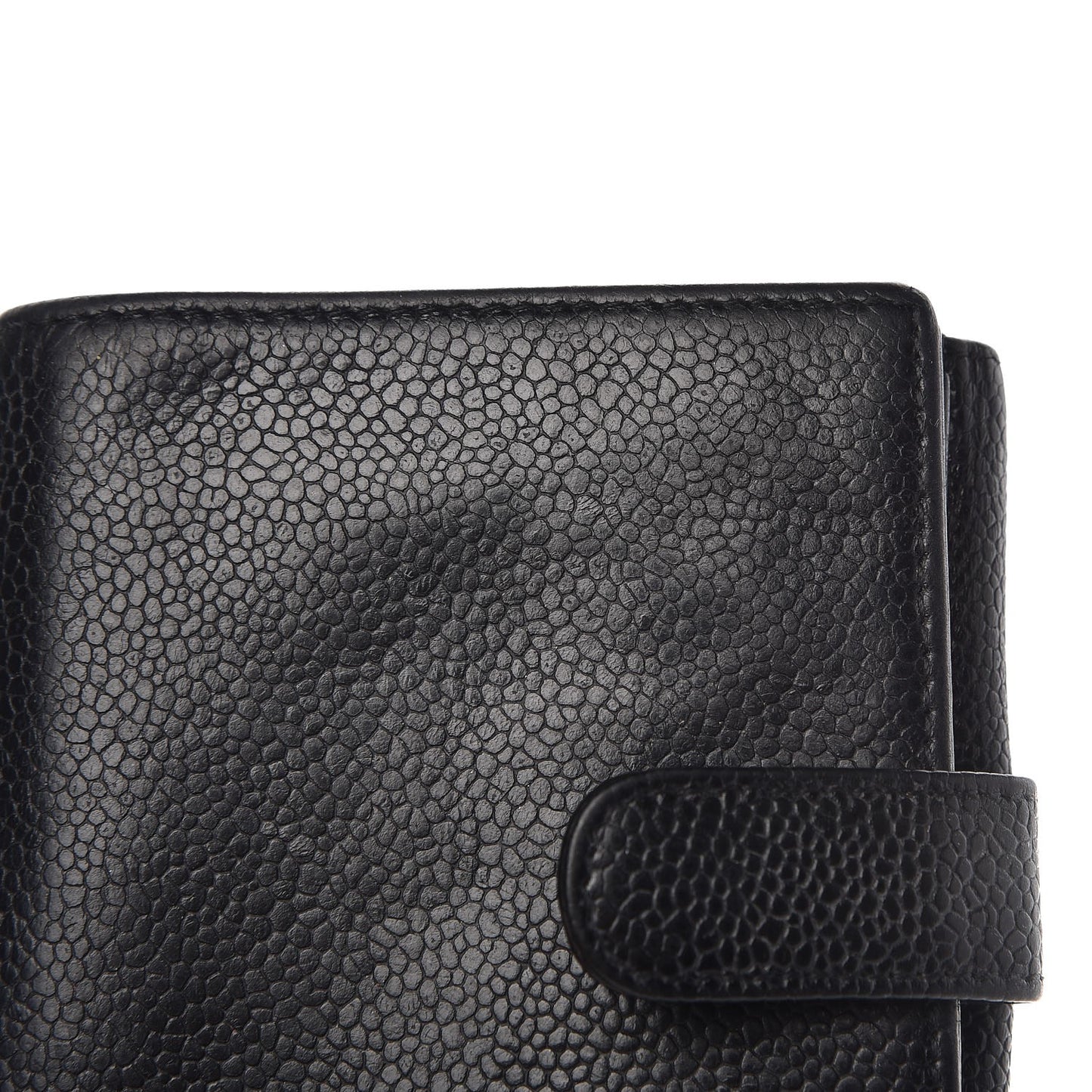 Caviar Timeless CC Compact French Wallet Black