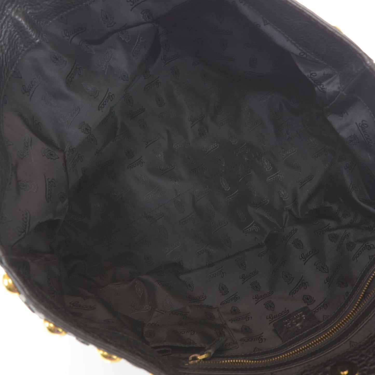 Leather Large Babouska Tote Black