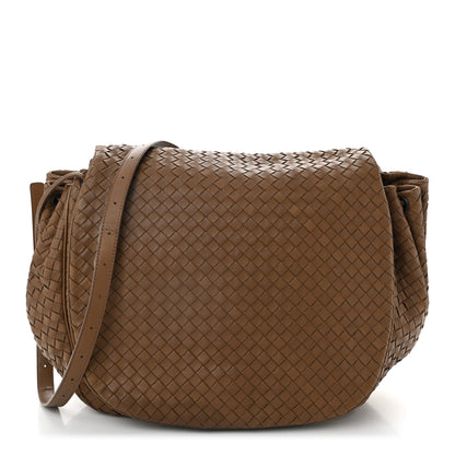 Bottega Veneta Nappa Intrecciato Messenger Bag Light Brown 1 of 11
