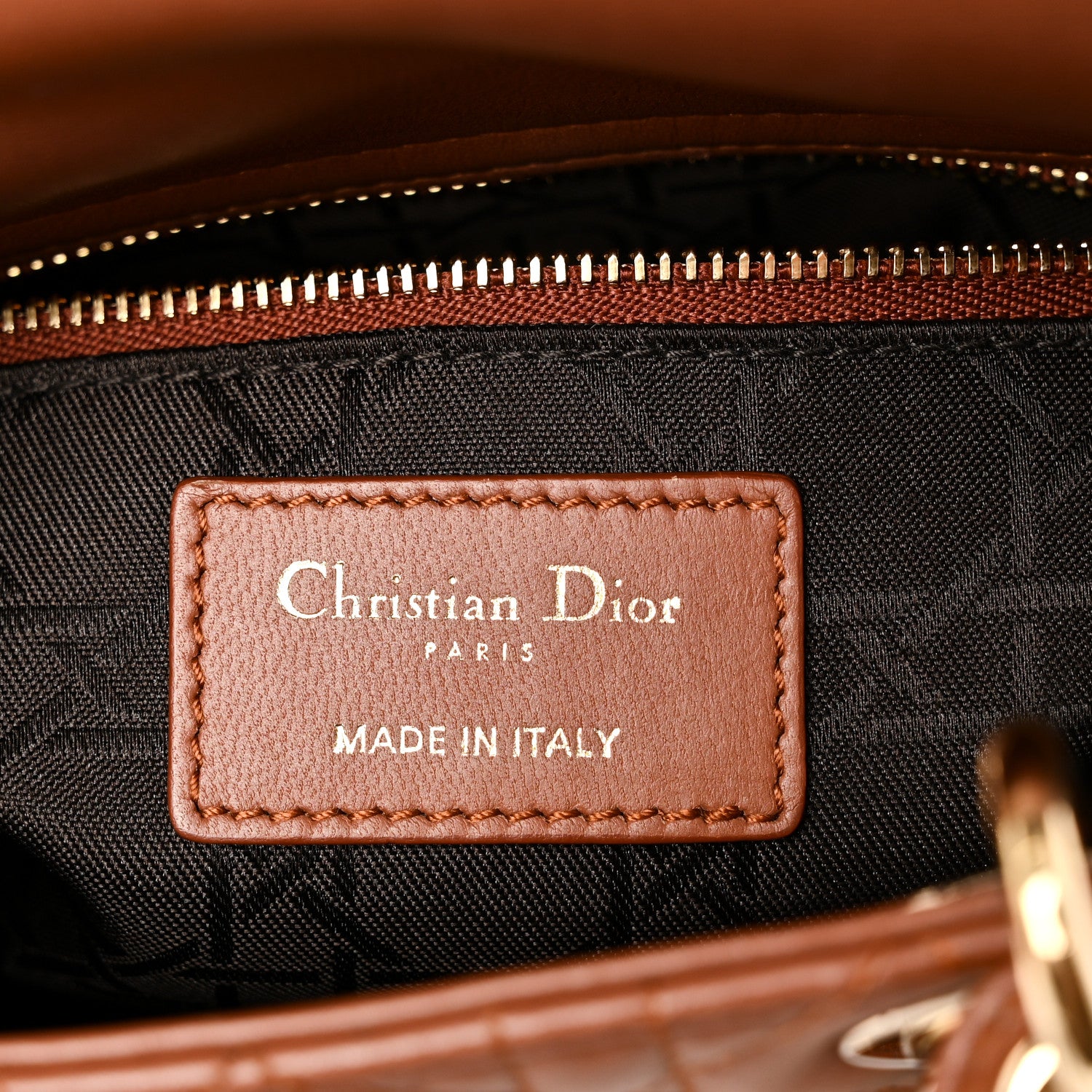 Christian Dior Calfskin Cannage Small My ABCDior Lady Dior Tan 6 of 10