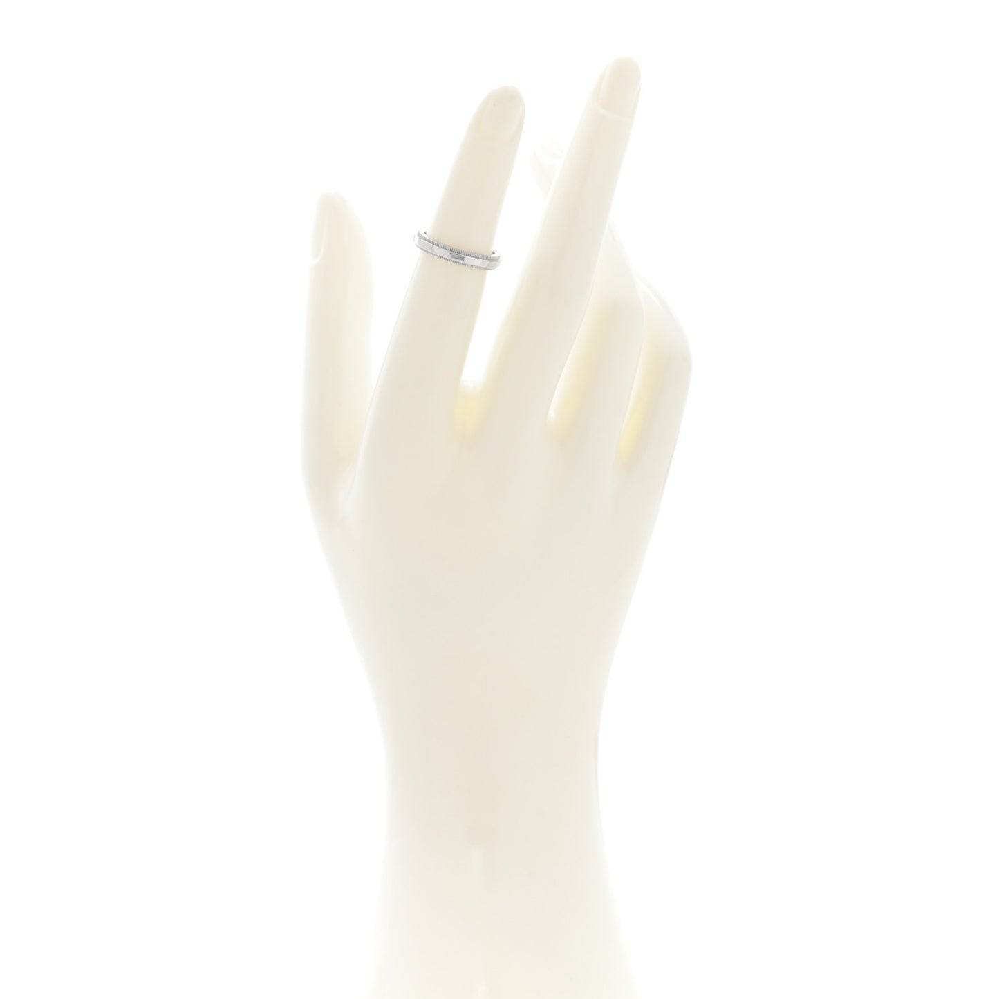 Platinum 3mm Together Milgrain Wedding Band Ring 48 4.5