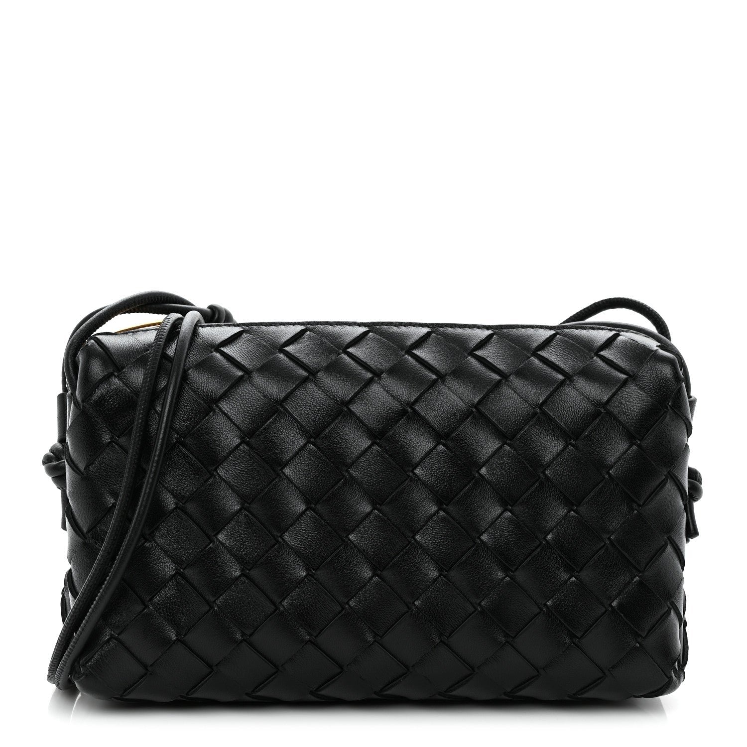 Bottega Veneta Nappa Intrecciato Mini Loop Camera Bag Black 1 of 9