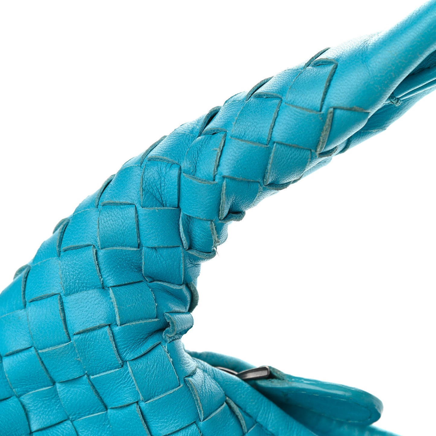 Nappa Intrecciato Large Veneta Hobo Turquoise
