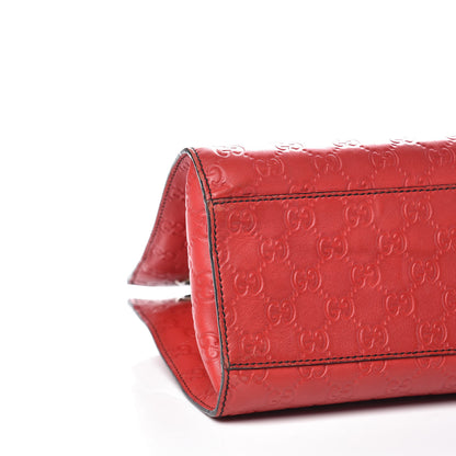 Gucci Guccissima Large Emily Chain Shoulder Bag Red 8 of 20