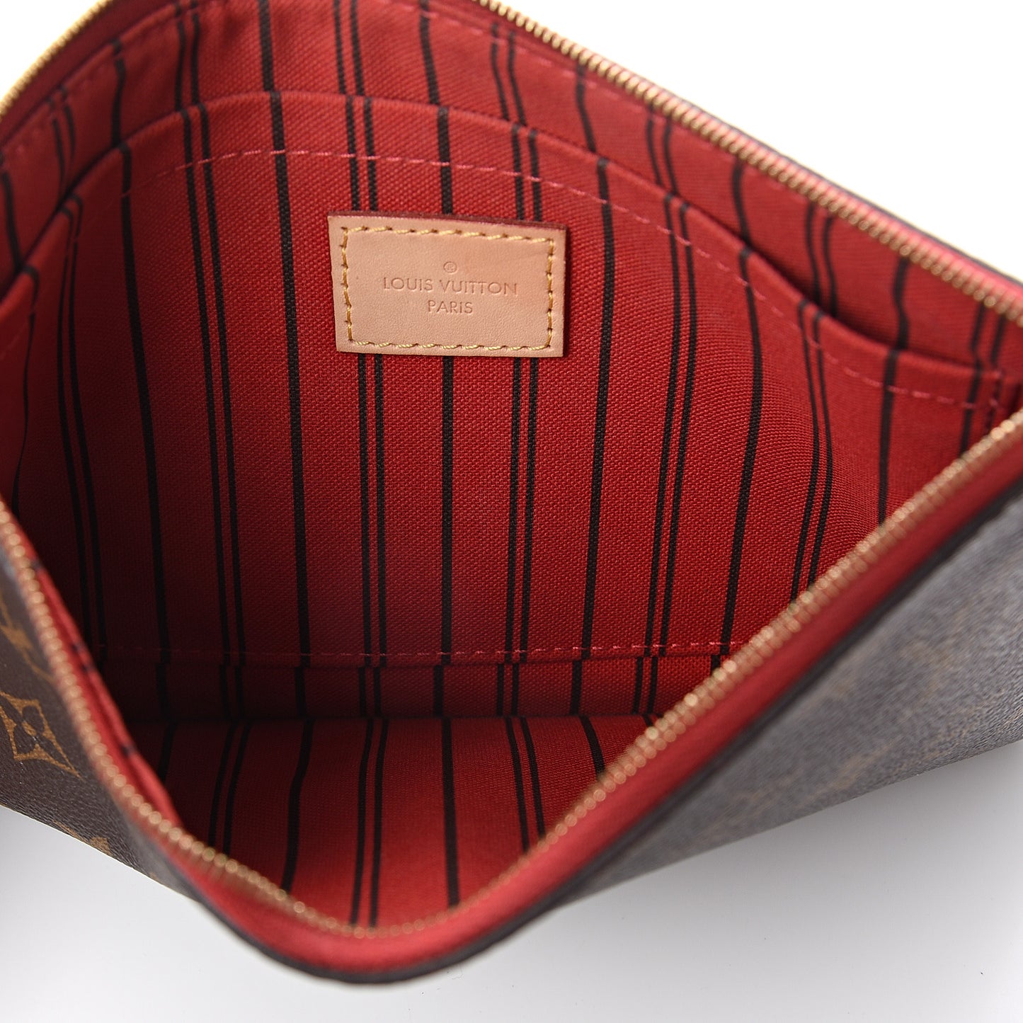 Monogram Neverfull MM GM Pochette Cherry