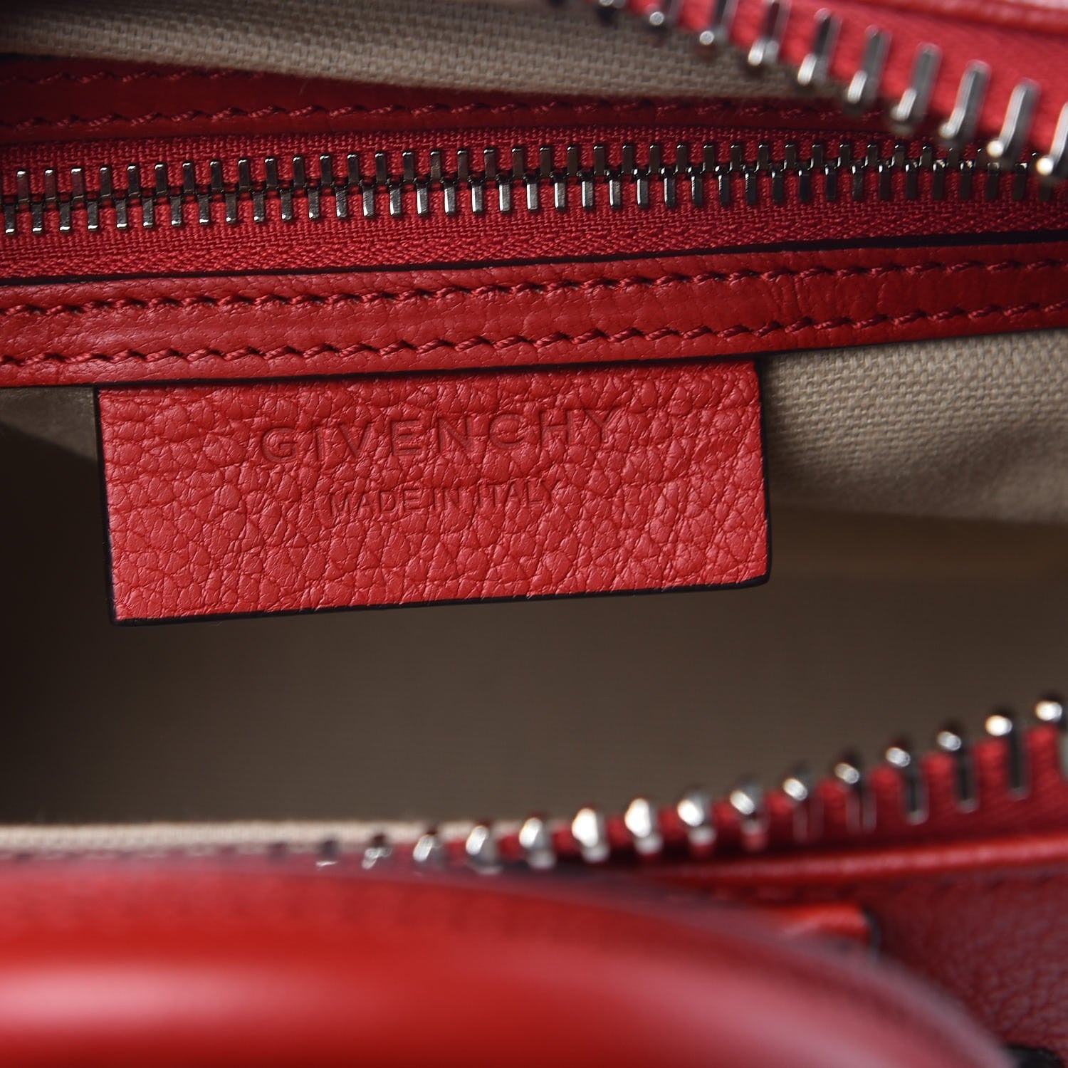 Givenchy Sugar Goatskin Mini Antigona Red 6 of 10