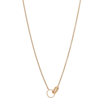 Cartier 18K Yellow Gold Interlocking LOVE Necklace 1 of 4