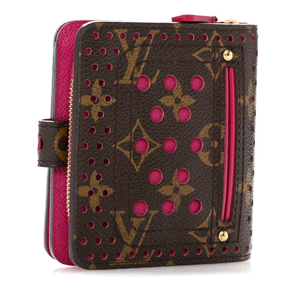 Louis Vuitton Monogram Perforated Compact Zipped Wallet Fuchsia 3 of 12