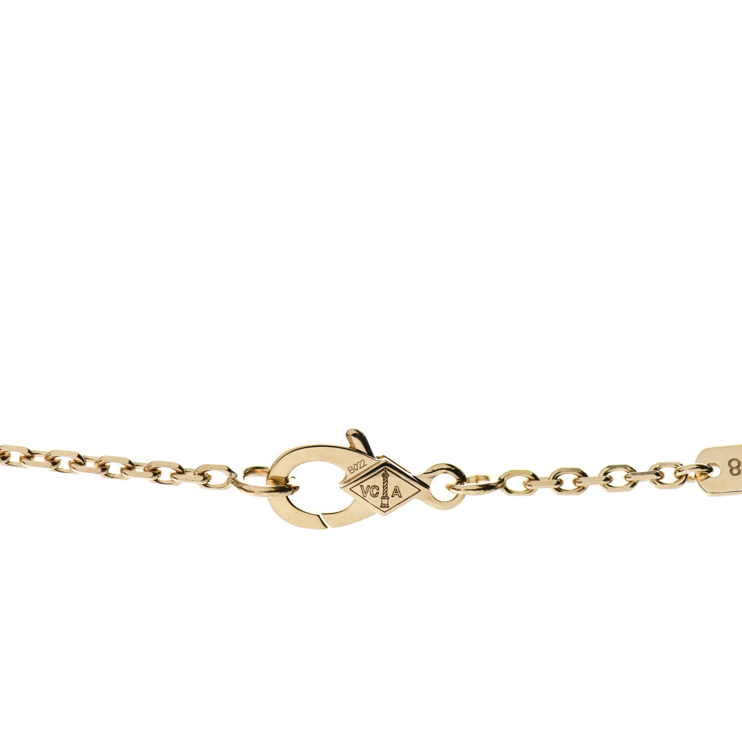 Van Cleef & Arpels 18K Yellow Gold Diamond Lapis Lazuli Mini Rose De Noel Pendant Necklace 4 of 6
