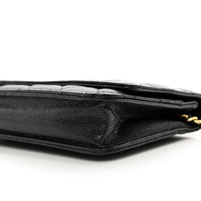 Chanel Caviar Quilted Wallet on Chain WOC Black 11 of 11