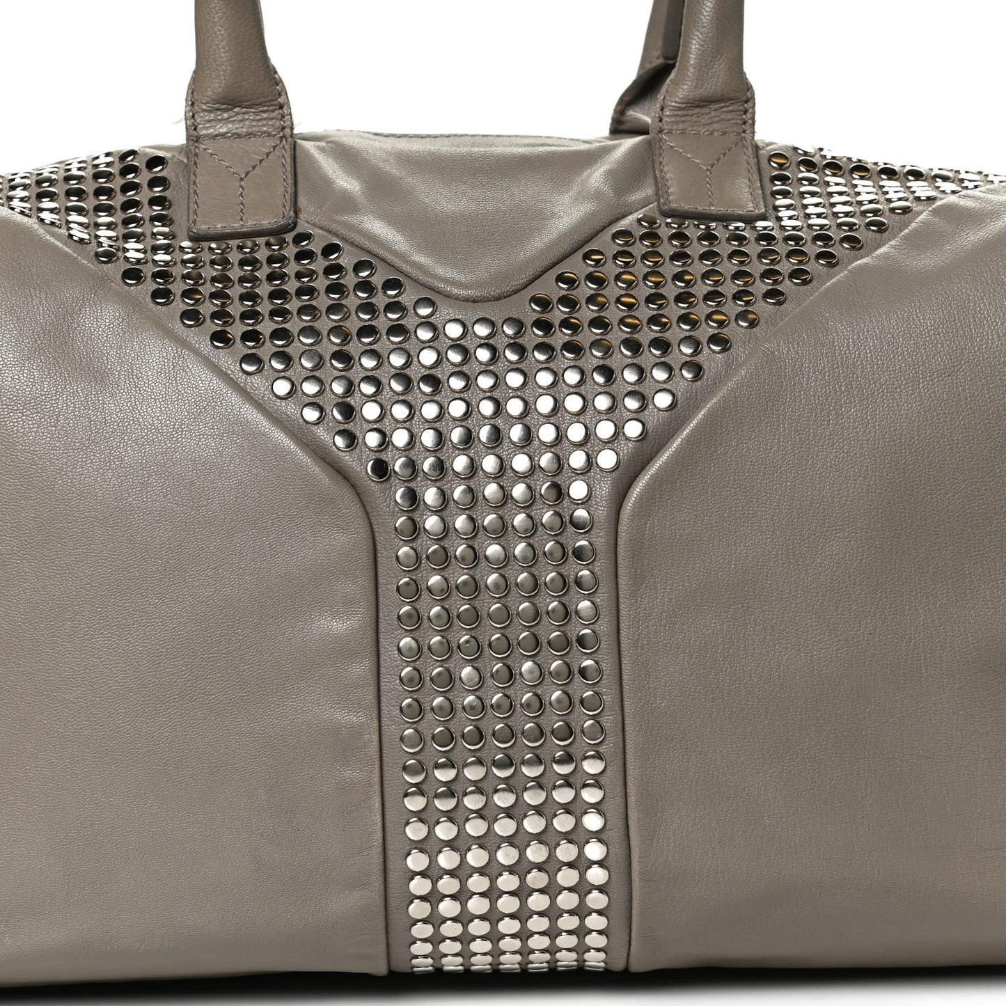 Calfskin Studded Easy Sac Taupe
