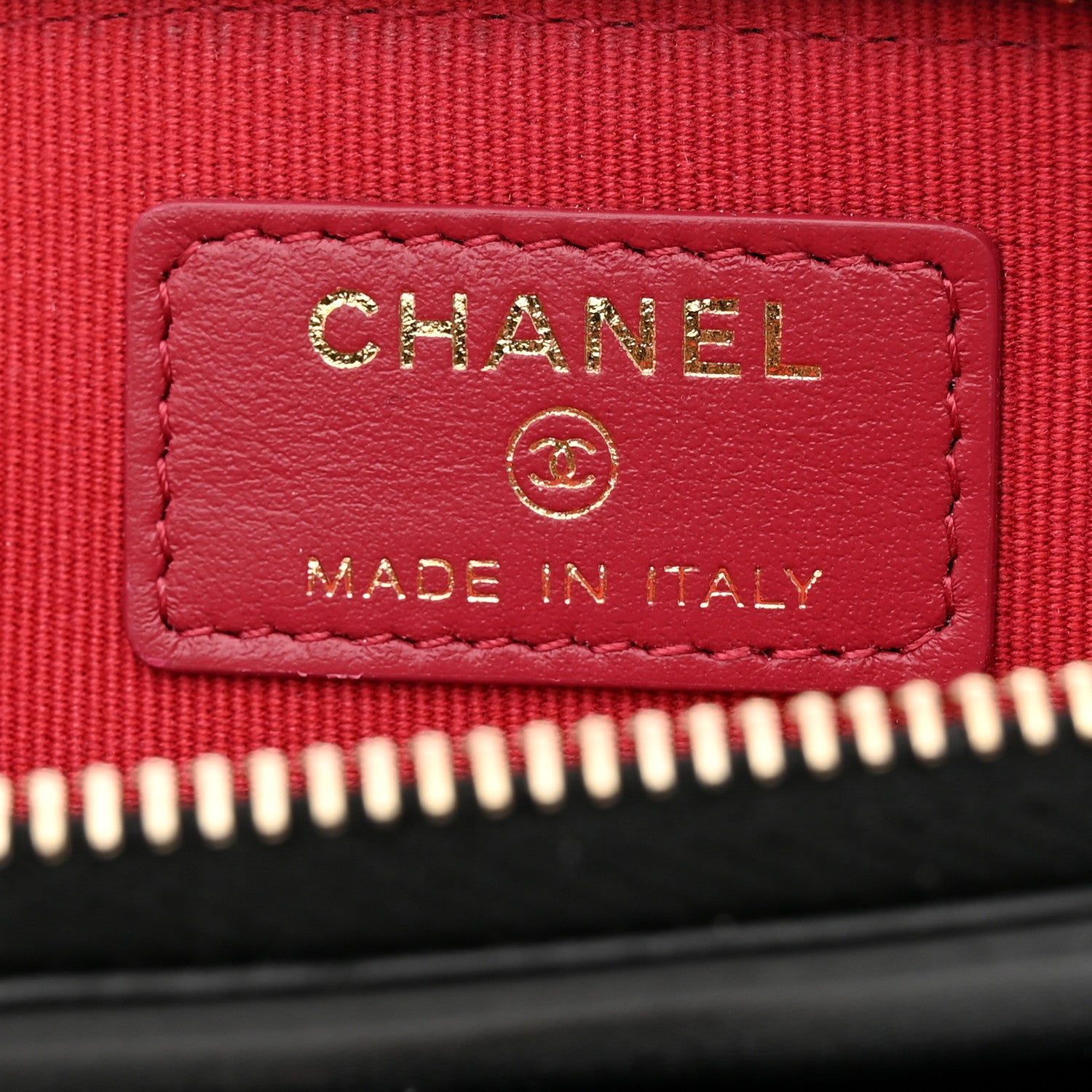 Chanel Lambskin Quilted Chanel 19 Zip Card Holder Wallet Black 6 of 8