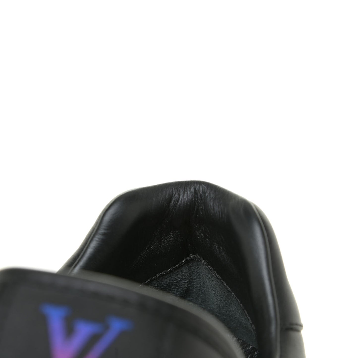 Calfskin Iridescent Monogram Rivoli Sneakers 10 Black