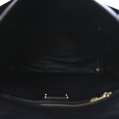 Salvatore Ferragamo Calfskin Suzanna Gancini Satchel  Black 5 of 9