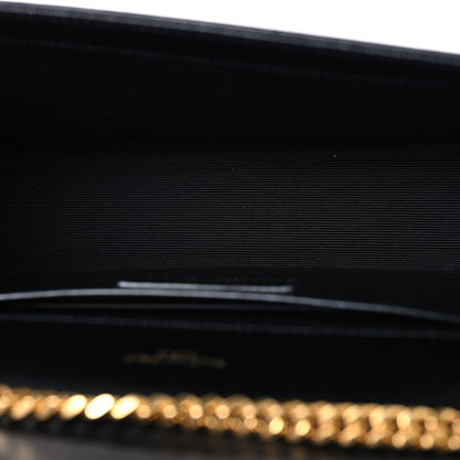 Saint Laurent Grain De Poudre Medium Classic Monogram Kate Satchel Black 5 of 9