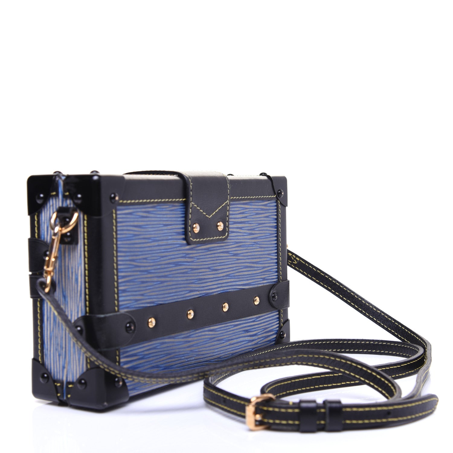 Louis Vuitton Epi Petite Malle Denim Light 3 of 10