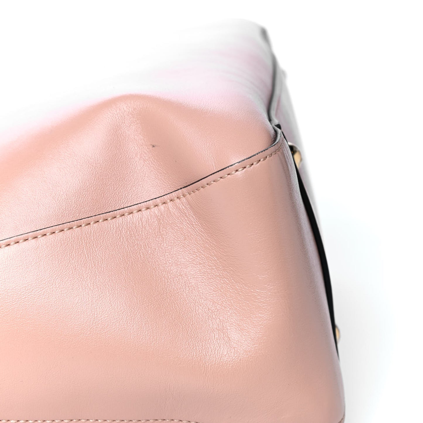 Vitello Glacier Small FF Tote Rosa Bourbon