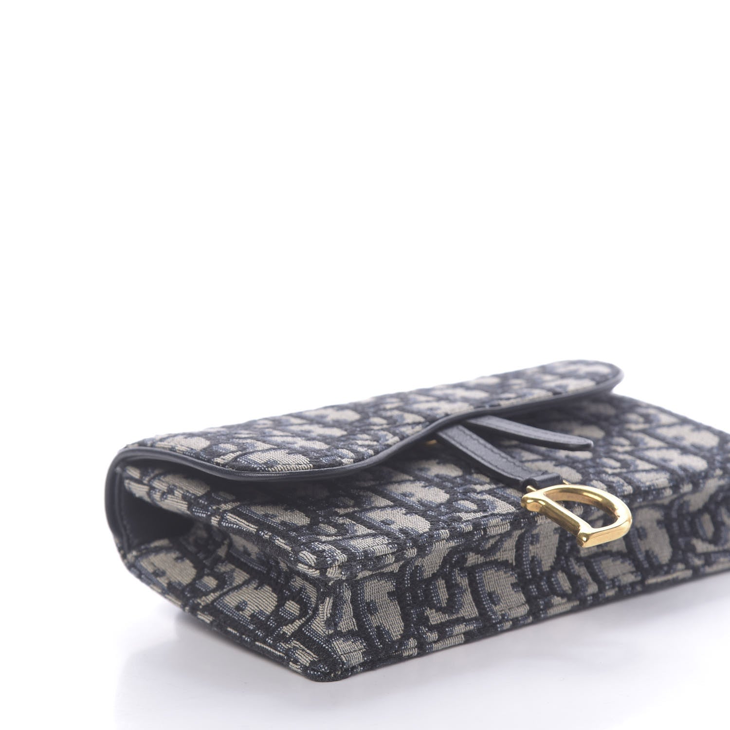 Christian Dior Oblique Saddle Belt Bag Blue 8 of 11