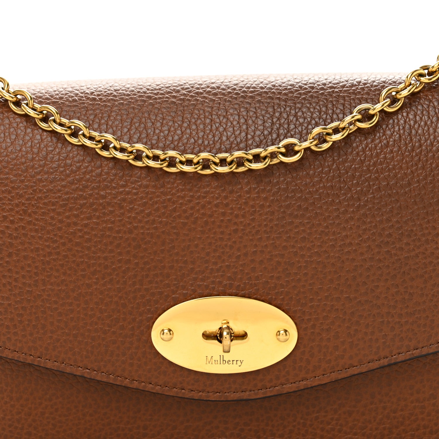 Mulberry Small Classic Grain Calfskin Small Darley Oak 7 of 9