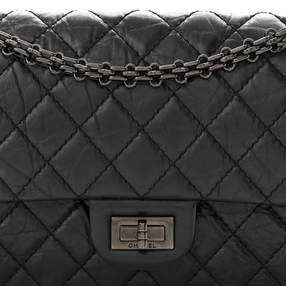 Chanel Aged Calfskin Quilted 2.55 Reissue 225 Flap So Black 8 of 11