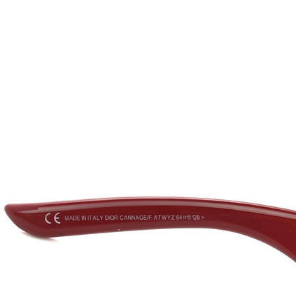 Christian Dior Resin Cannage Lady Dior Sunglasses Red 5 of 7