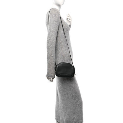 Loro Piana Smooth Calfskin Sesia Crossbody Black 2 of 9