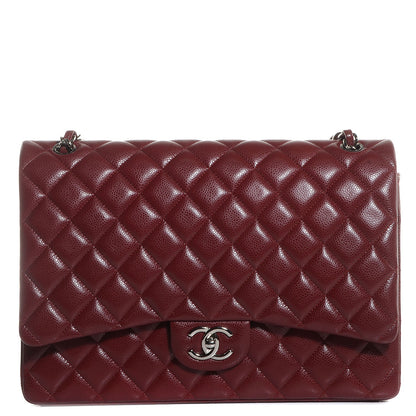 Chanel Caviar Quilted Maxi Double Flap Red 1 of 9